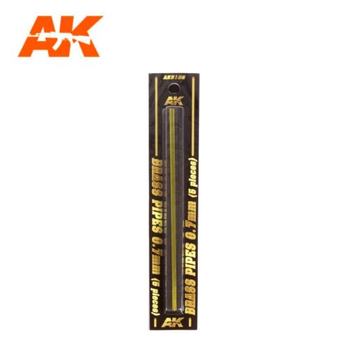 TUBI IN OTTONE 0.7MM Ø. 5 UNITÀ AK INTERACTIVE AK9106