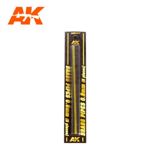 TUBI IN OTTONE 0.8MM Ø. 5 UNITÀ AK INTERACTIVE AK9107