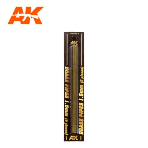 TUBI IN OTTONE 1.5MM Ø. 5 UNITÀ AK INTERACTIVE AK9114