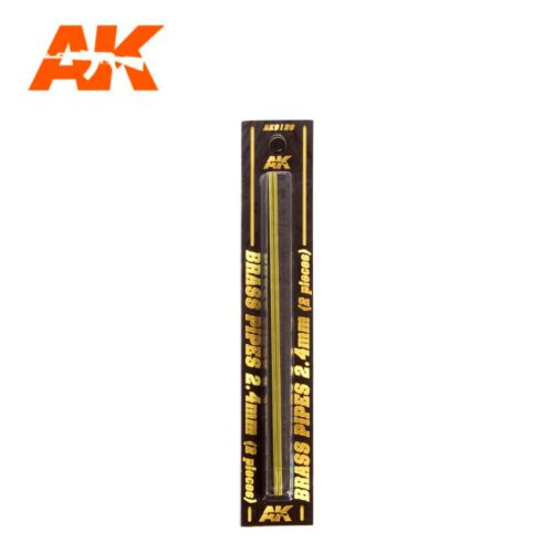TUBI IN OTTONE 2.4MM Ø. 2 UNITÀ  AK INTERACTIVE AK9120