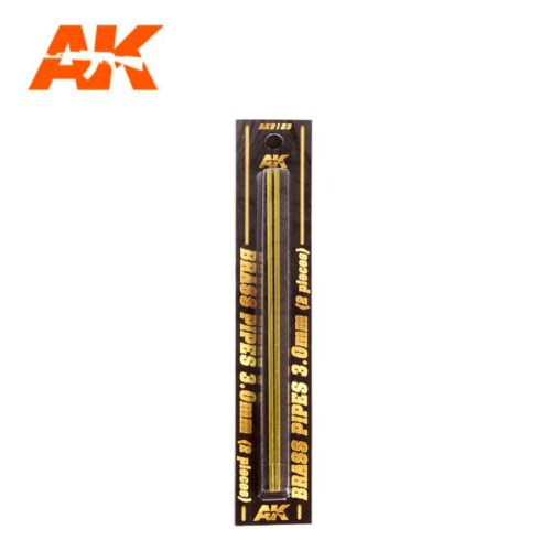 TUBI IN OTTONE 3.0MM Ø. 2 UNITÀ AK INTERACTIVE AK9123