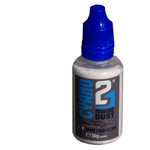 Polvere di vetro Magicdust21 ideale per la Super Glue cianoacrilato Colle21. MAD21