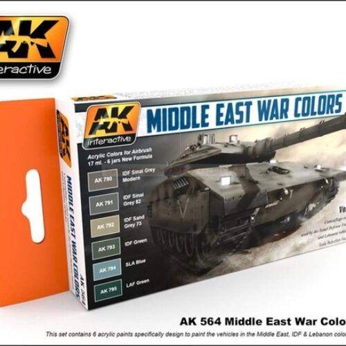 AK564 Set di colori della guerra del Medio Oriente AK INTERACTIVE