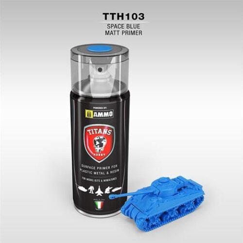 PRIMER Space Blue Opaco – 400ml Spray per plastica, metallo e resina TITANS HOBBY TTH103
