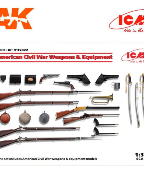 ARMI E ATTREZZATURE DELLA GUERRA CIVILE AMERICANA scala 1:35 ICM 35022