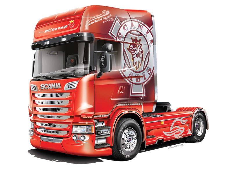 SCANIA R730 STREAMLINE "TEAM CHIMERA" scala 1:24 Italeri 3930 - immagine 2