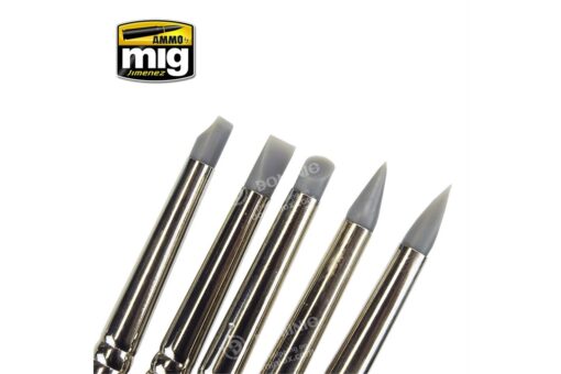 AMMO MIG: 7606 RUBBER BRUSH SET [5] - immagine 3