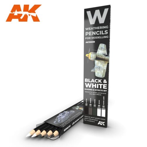 AK10039 BIANCO E NERO: SET DI OMBREGGIATURA ED EFFETTI AK INTERACTIVE