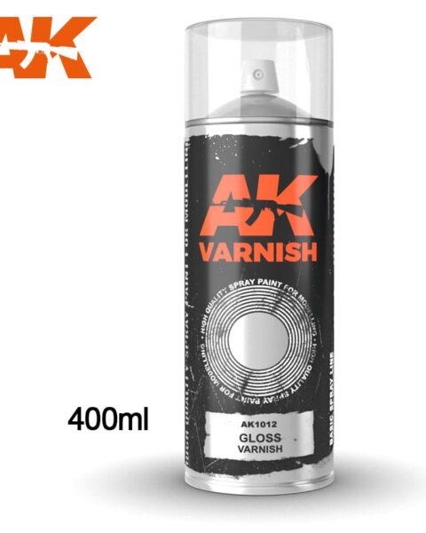 AK1012 VERNICE LUCIDA SPRAY - 400ml AK INTERACTIVE