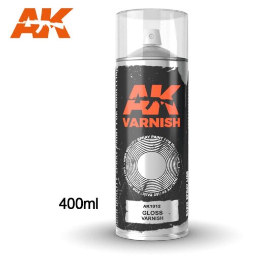 AK1012 VERNICE LUCIDA SPRAY - 400ml AK INTERACTIVE