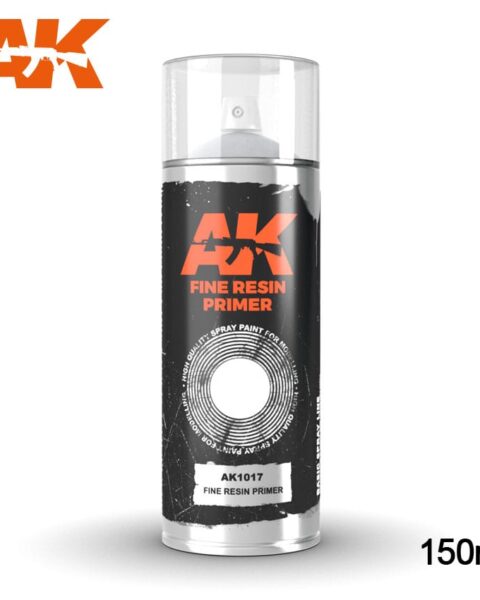 AK1017 FINE RESIN PRIMER SPRAY- 150ml AK INTERACTIVE