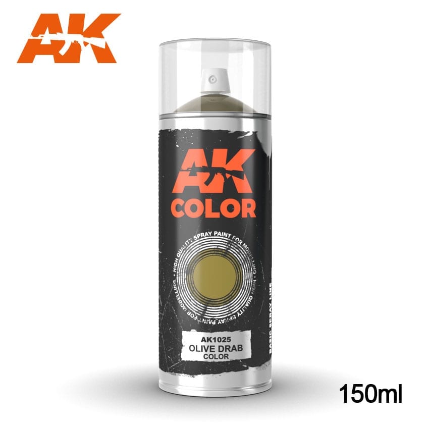 AK1025 OLIVE DRAB COLOR SPRAY - 150ml AK INTERACTIVE