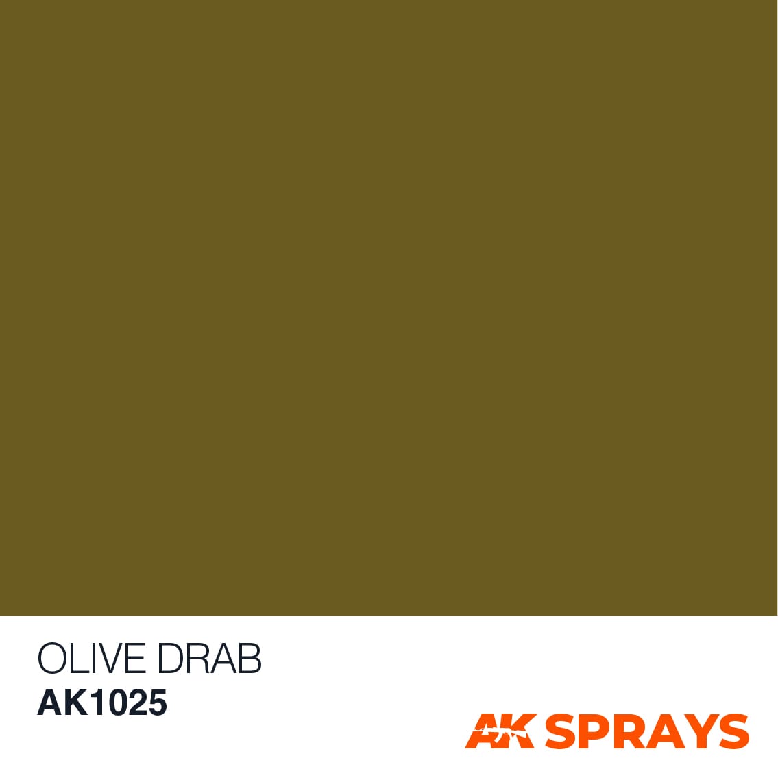 AK1025 OLIVE DRAB COLOR SPRAY - 150ml AK INTERACTIVE - immagine 2
