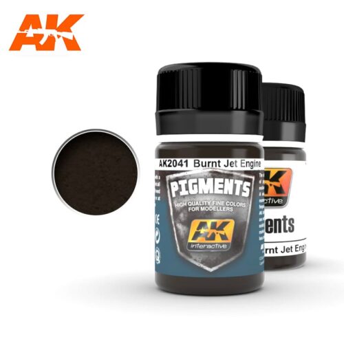 AK2041 BURNT JET ENGINE PIGMENT AK INTERACTIVE (35ML)