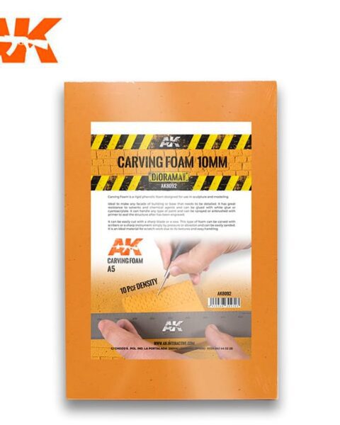 SCHIUMA DA INTAGLIO 10MM FORMATO A5 AK INTERACTIVE AK8092