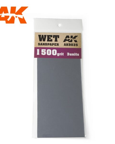 CARTA ABRASIVA UMIDA 1500 AK INTERACTIVE AK9035