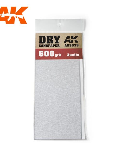 CARTA ABRASIVA SECCA 600 AK INTERACTIVE AK9039