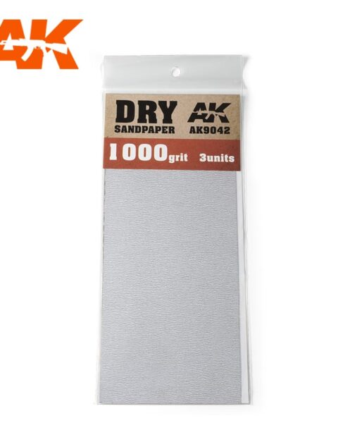 CARTA ABRASIVA SECCA 1000 AK INTERACTIVE AK9042