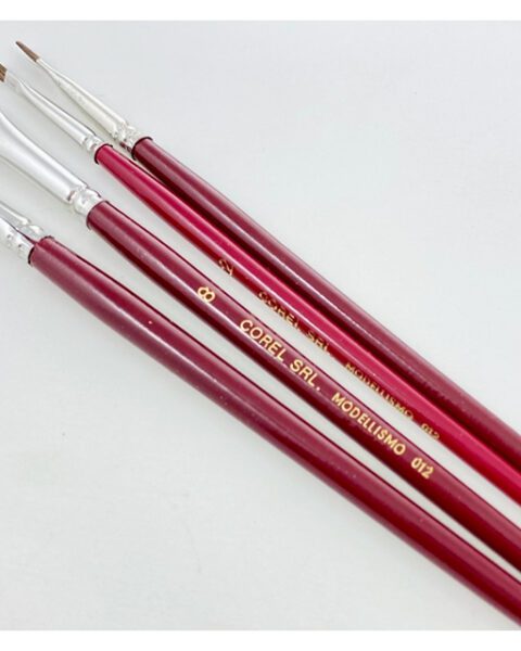 Pennello bue punta piatta n.4 per modellismo (1 pz) COREL PN012-4