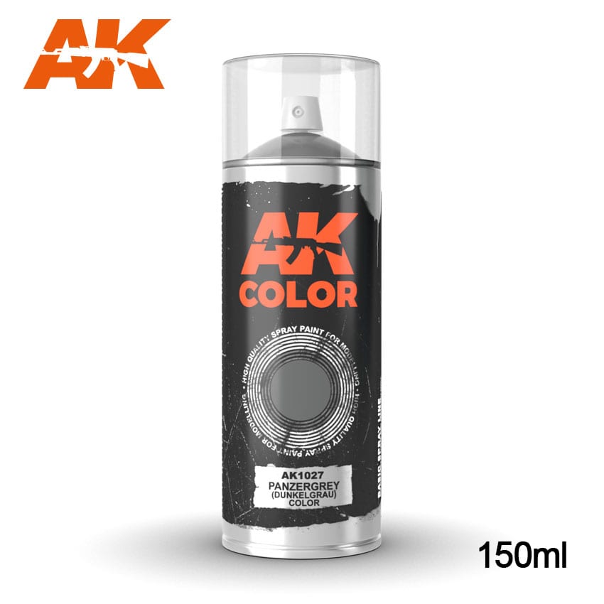 AK1027 PANZERGREY DUNKEL GRAB COLOR SPRAY- 150ml AK INTERACTIVE