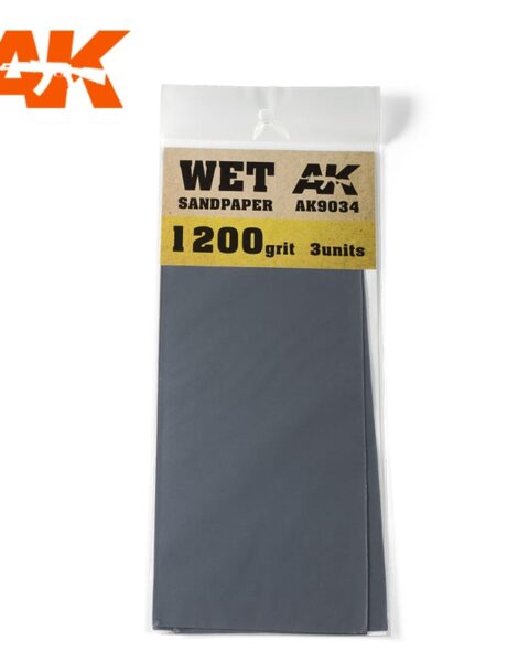 CARTA ABRASIVA UMIDA 1200 AK INTERACTIVE AK9034
