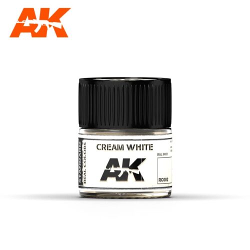 RC002 AK  INTERACTIVE  REAL COLORS BIANCO CREMA RAL9001 Vernice Acrilica per Modellismo Statico