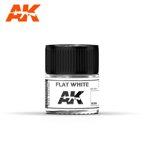 RC004 AK  INTERACTIVE  REAL COLORS BIANCO OPACO RAL9003 Vernice Acrilica per Modellismo Statico