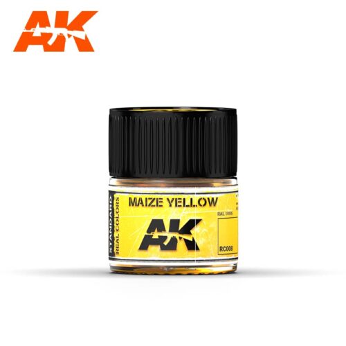 RC008 AK  INTERACTIVE  REAL COLORS GIALLO MAIS RAL1006 Vernice Acrilica per Modellismo Statico
