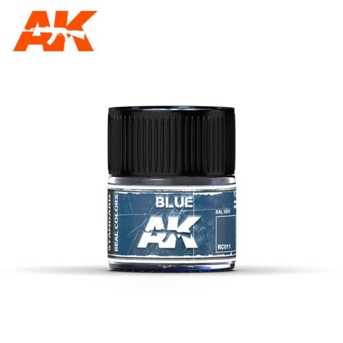 RC011 AK  INTERACTIVE  REAL COLORS BLU RAL5001 Vernice Acrilica per Modellismo Statico