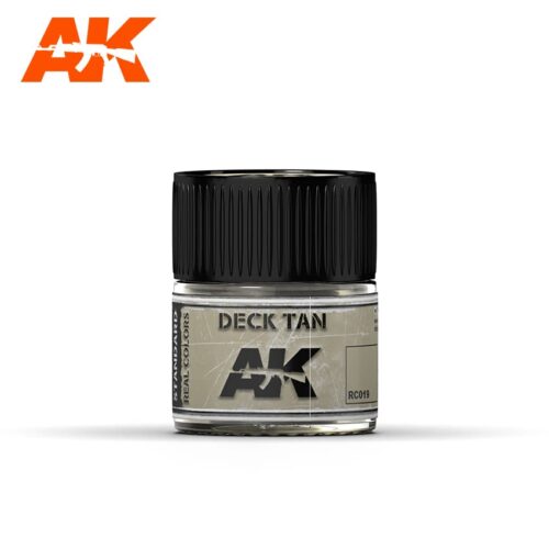 RC019 AK  INTERACTIVE  REAL COLORS DECK TAN Vernice Acrilica per Modellismo Statico