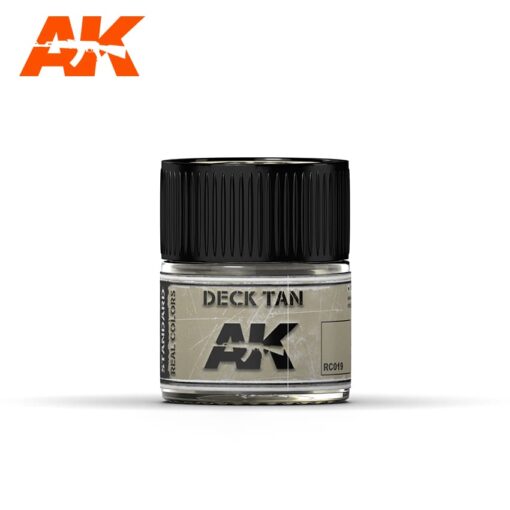 RC019 AK  INTERACTIVE  REAL COLORS DECK TAN Vernice Acrilica per Modellismo Statico