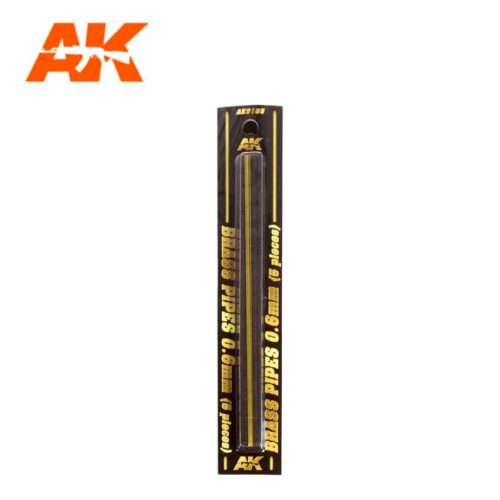 TUBI IN OTTONE 0.6MM Ø. 5 UNITÀ AK INTERACTIVE AK9105