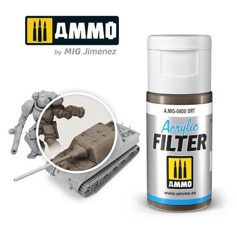 AMIG0800 ACRYLIC FILTER Dirt - filtro acrilico da 15ml AMMO MIG