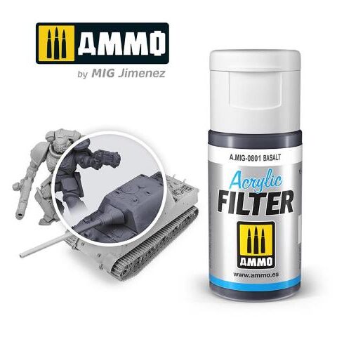 AMIG0801 ACRYLIC FILTER Basalt - filtro acrilico da 15ml AMMO MIG