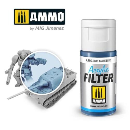 AMIG0808 ACRYLIC FILTER Marine Blue – filtro acrilico da 15ml AMMO MIG