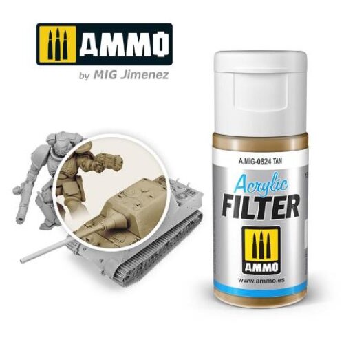 AMIG0824 ACRYLIC FILTER Tan – filtro acrilico da 15ml AMMO MIG