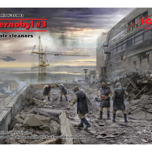 CHERNOBYL#3. RUBBLE CLEANERS (5 FIGURES) Scala 1:35 ICM 35903