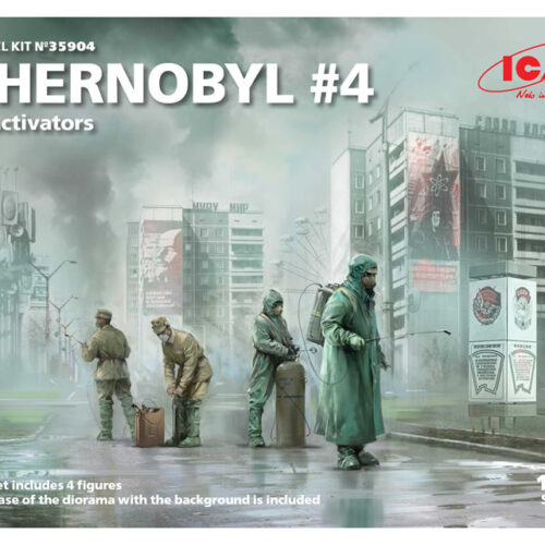 CHERNOBYL#4. DEACTIVATORS (4 FIGURES) Scala 1:35 ICM 35904