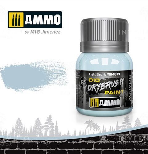613 LIGHT BLUE Ammo Mig Drybrush Paint 40ml