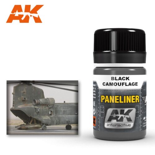AK2075 PANELINER FOR BLACK CAMOUFLAGE 35ml AK INTERACTIVE