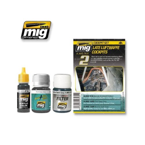 7431 COCKPIT SET 2 – LATE LUFTWAFFE AMMO MIG