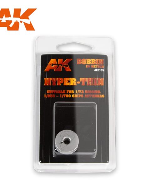 ELASTIC RIGGING BOBBIN HYPER-THIN (SUITABLE FOR 1:72 / 1:350 / 1:700) AK INTERACTIVE AK9135