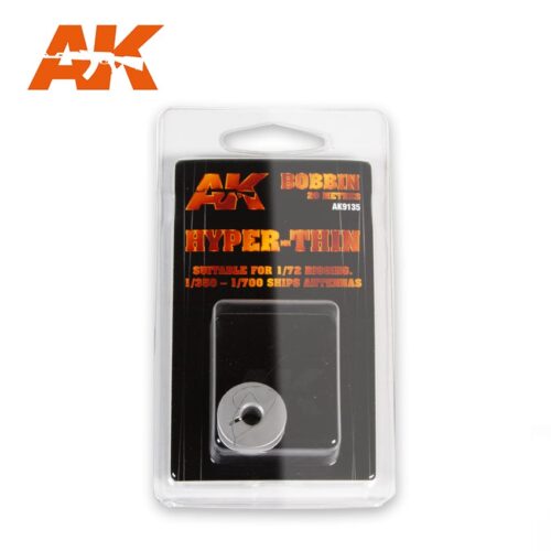 ELASTIC RIGGING BOBBIN HYPER-THIN (SUITABLE FOR 1:72 / 1:350 / 1:700) AK INTERACTIVE AK9135