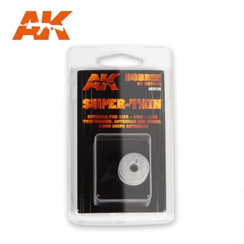 ELASTIC RIGGING BOBBIN SUPER-THIN (SUITABLE FOR 1:35 / 1:32 / 1:48 / 1:350) AK INTERACTIVE AK9136