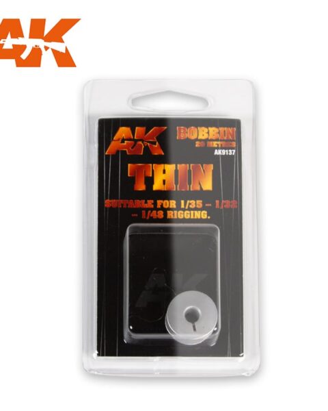 ELASTIC RIGGING BOBBIN THIN (SUITABLE FOR 1:35 / 1:32 / 1:48 ) AK INTERACTIVE AK9137