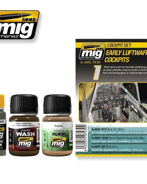 7430 Early Luftwaffe Cockpits Set AMMO MIG