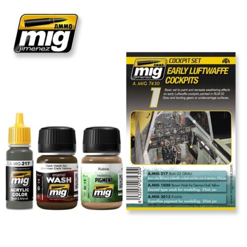 7430 Early Luftwaffe Cockpits Set AMMO MIG