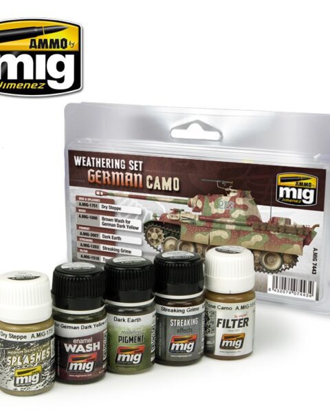 7443 GERMAN CAMOUFLAGE WEATHERING SET AMMO MIG