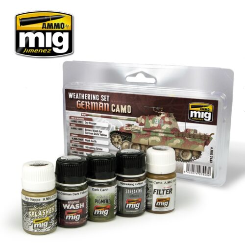 7443 GERMAN CAMOUFLAGE WEATHERING SET AMMO MIG