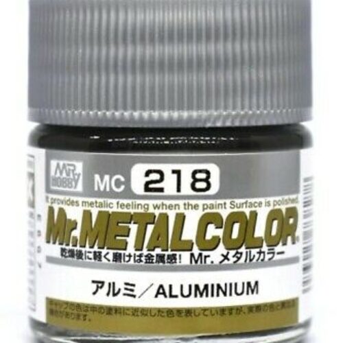 218 Gunze ALLUMINIO metallico 10ml Hobby Color Gunze Sangyo acrilico modellismo